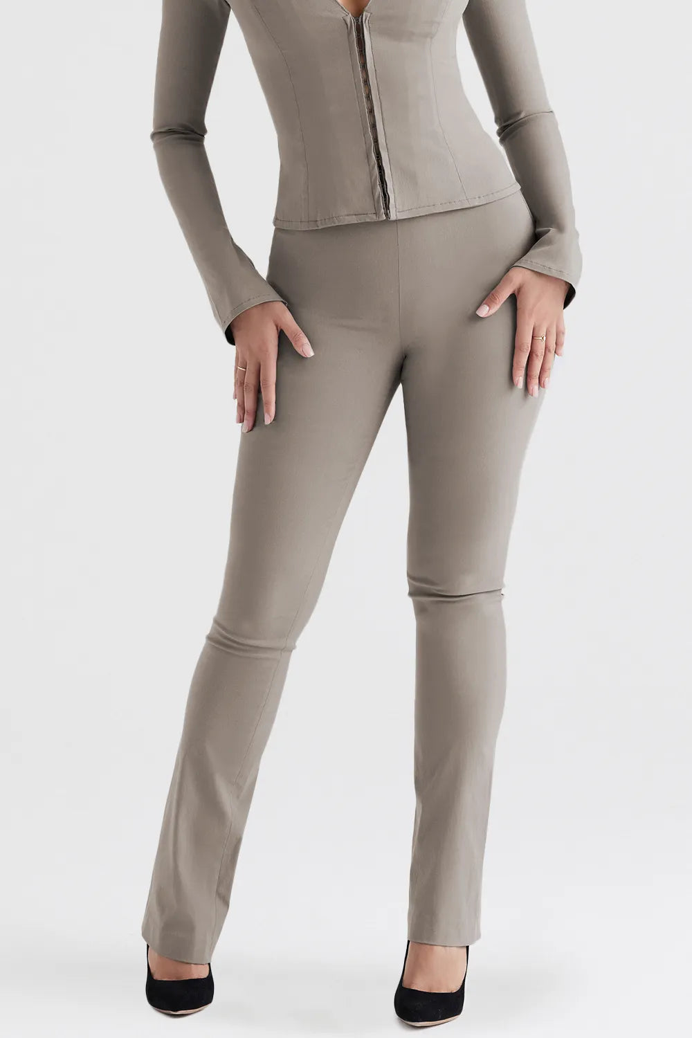 Laurel Smoke High Waisted Trousers