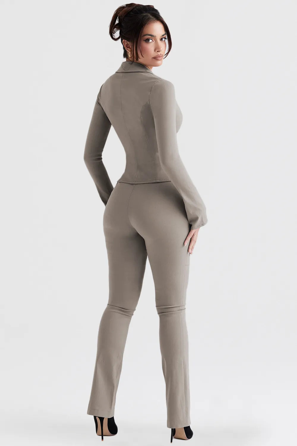 Laurel Smoke High Waisted Trousers