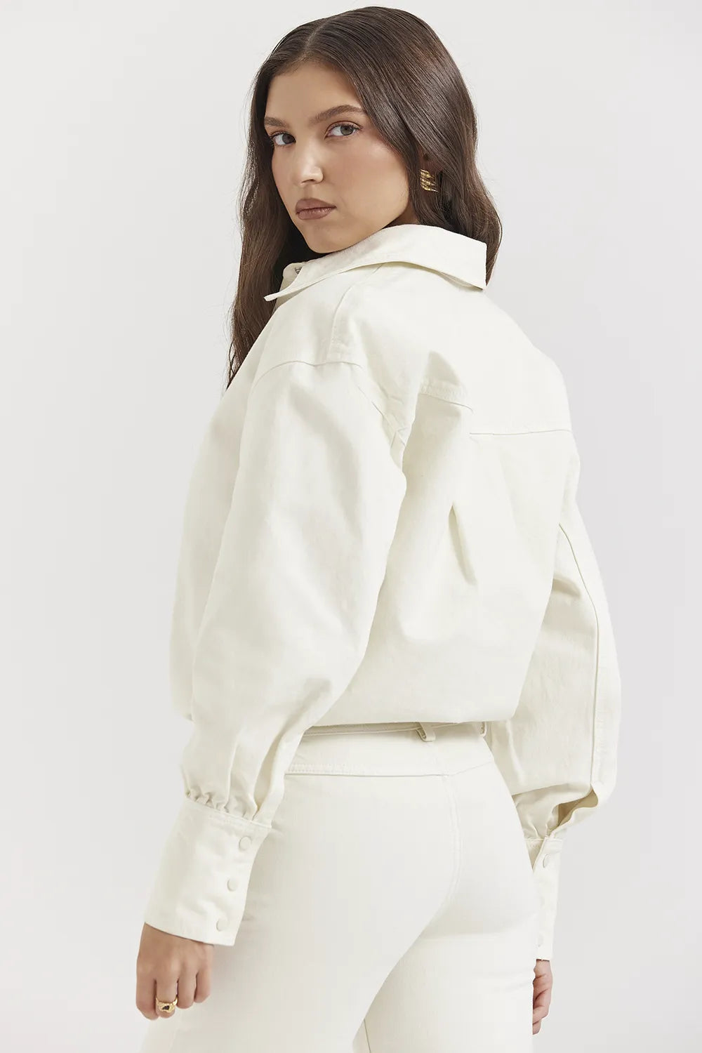 Zuri Ivory Denim Shirt