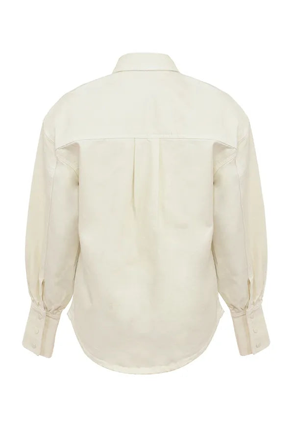 Zuri Ivory Denim Shirt