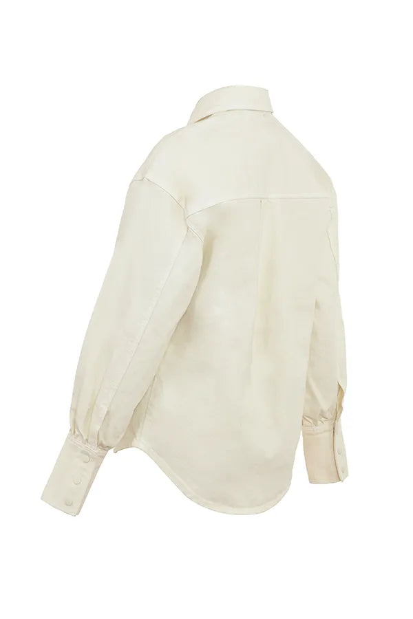 Zuri Ivory Denim Shirt